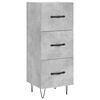 vidaXL Highboard Concrete Grey 34.5x34x180 cm Engineered Wood