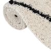 vidaXL Shaggy Rug High Pile Black and Cream 200x290 cm