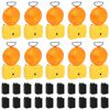 vidaXL Construction Site Lights 10 pcs with Batteries 18x8x37 cm