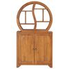 vidaXL Cabinet with Yin Yang Shelf 70x30x130 cm Solid Teak Wood