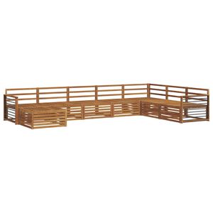 vidaXL Sofa Sets 8 pcs Natural Solid Acacia Wood
