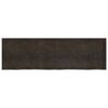 vidaXL Bathroom Countertop Dark Brown 200x60x(2-6) cm Treated Solid Wood