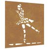 vidaXL Garden Wall Decoration 55x55 cm Corten Steel Ballet Dancer Design