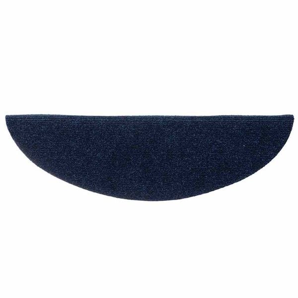 vidaXL Stair Mats Self-adhesive 5 pcs 56x17x3 cm Navy Half Round