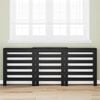 vidaXL Radiator Cover Black Oak 205 x 21.5 x 83.5 cm Engineered Wood