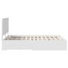 vidaXL Bed Frame with Headboard White 140 x 190 cm Engineered Wood