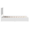 vidaXL Storage Bed with Headboard White 90 x 200 cm Engineered Wood