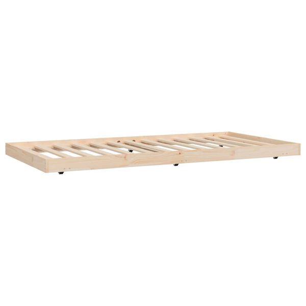 vidaXL Bed Frame without Mattress 100x200 cm Solid Wood Pine
