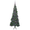 vidaXL Corner Artificial Christmas Tree Green 180 cm PVC and Metal