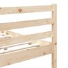 vidaXL Bed Frame without Mattress 75x190 cm Small Single Small Single Solid Wood