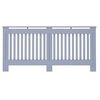 vidaXL Radiator Cover 2 pcs Grey 172 x 19 x 81.5cm Engineered Wood