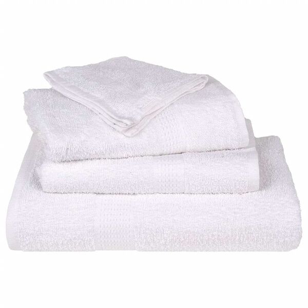 vidaXL Wash Towels "FROGN" 2 pcs White 30x30 cm 360 gsm