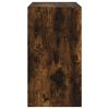 vidaXL Wall Cabinet with Glass Doors Smoked Oak 68x37x68.5 cm