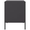 vidaXL Bedside Cabinet Black 36x39x50.5 cm Steel