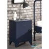 Vipack Nightstand Bronxx with Door Metal Matte Blue