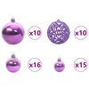 vidaXL Upside-down Artificial Pre-lit Christmas Tree with Ball Set
