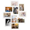 vidaXL Collage Photo Frame for 10x(10x15 cm) Picture White MDF