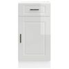 vidaXL Kitchen Base Cabinet&nbsp;Porto High Gloss White Engineered Wood