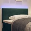 vidaXL LED Headboard with LED Strip Lights Green 80 cm Polyester