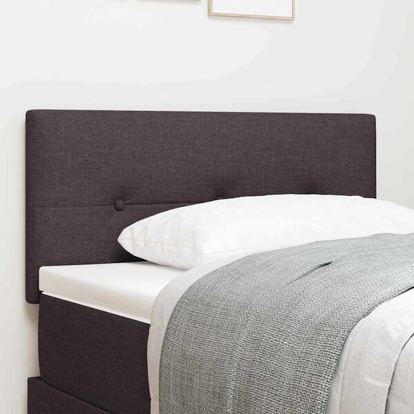 vidaXL Headboard with Headboard Dark Brown 100 cm Faux Leather