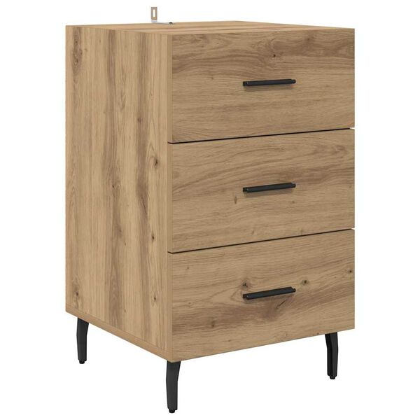 vidaXL Bedside Cabinet Artisan Oak 40 x 40 x 66 cm Engineered Wood
