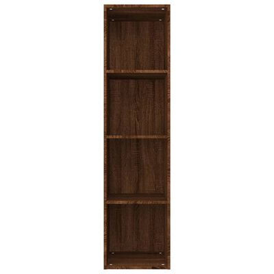 vidaXL Book Cabinet/TV Cabinet Brown Oak 36x30x143 cm Engineered Wood