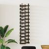 vidaXL Wall-mounted Wine Rack for 24 Bottles Black Iron