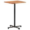 vidaXL Bar Table with Live Edges 60x60x110 cm Solid Acacia Wood