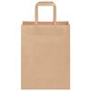 vidaXL Paper Bags 50 pcs with Handles Brown 21x11x28 cm