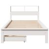 vidaXL Bookcase Bed without Mattress White 90x200 cm Solid Wood Pine