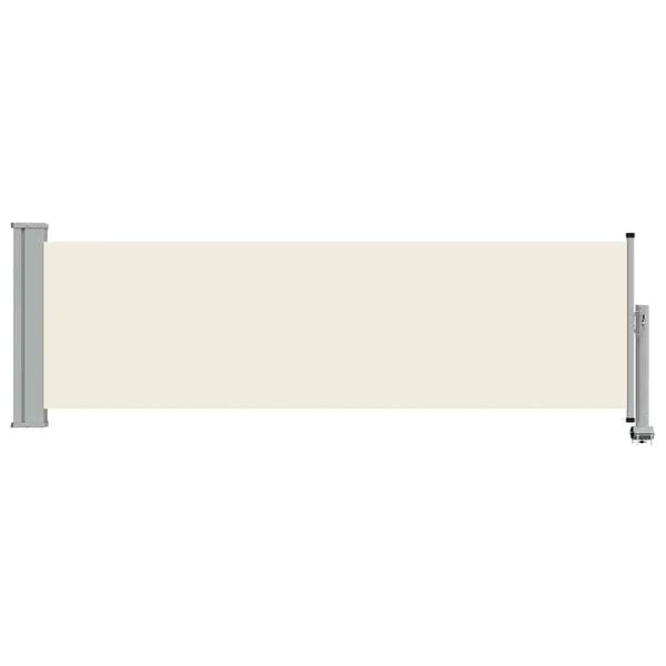 vidaXL Patio Retractable Side Awning 80x300 cm Cream