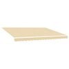 vidaXL Awning Replacement Fabric Cream 500x300 cm Polyester