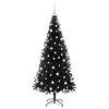vidaXL Christmas Tree with 300 LEDs with Stand Black 180 cm PVC