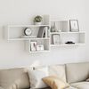 vidaXL Wall Shelf White 167.5x18x68 cm Engineered Wood