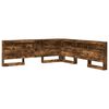 vidaXL Storage Headboard Smoked Oak Engineered Wood