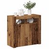 vidaXL Sideboard with LED Lights Old Wood 80x35x75 cm Engineered Wood