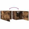 vidaXL Wall Mounted TV Cabinet 4 pcs Smoked Oak 30.5x30x30 cm
