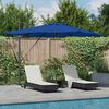 vidaXL Parasol Azure blue 286 x 285 x 270 cm Aluminium
