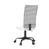 vidaXL Office Chair Height Adjustable White Mesh Fabric