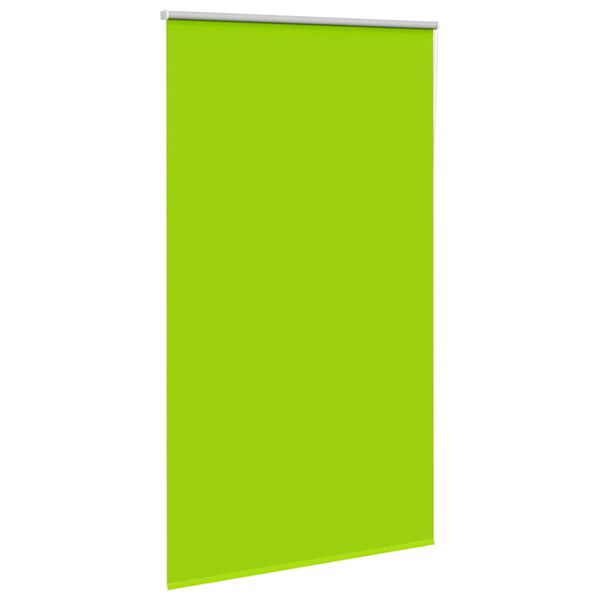 vidaXL Roller Blind Blackout Leaves Green 120x210 cm Fabric Width 116.6 cm Polyester