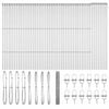 vidaXL Hexagonal Fence Ground Fix 100 x 1.4 m Galvanised Steel Silver