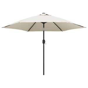 vidaXL Parasol Sand White 3m Steel Pole