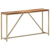 vidaXL Console Table 140x35x76 cm Solid Sheesham Wood