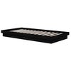 vidaXL Bed Frame without Mattress Black Solid Wood 100x200 cm