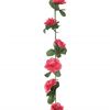 vidaXL Flower Garlands 6 pcs Spring Rose Red 250 cm