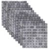 vidaXL Mosaic Tiles Grey 30 x 30 cm Marble