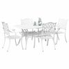 vidaXL Garden Dining Set 5 pcs White Aluminium