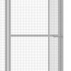 vidaXL Cat Cage 3x1.5x1.5 m Galvanised Steel