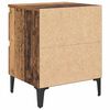 vidaXL Bedside Cabinet Old wood 40 x 35 x 50 cm Engineered wood