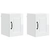vidaXL Kitchen Cabinet 2 pcs High Gloss White 30 x 31 x 40 cm